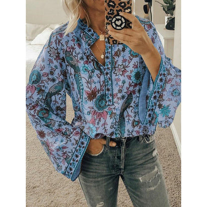 Vinera Blouse | Boho Blouse met Vleermuismouwen