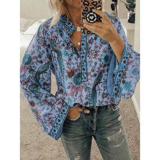 Vinera Blouse | Boho Blouse met Vleermuismouwen