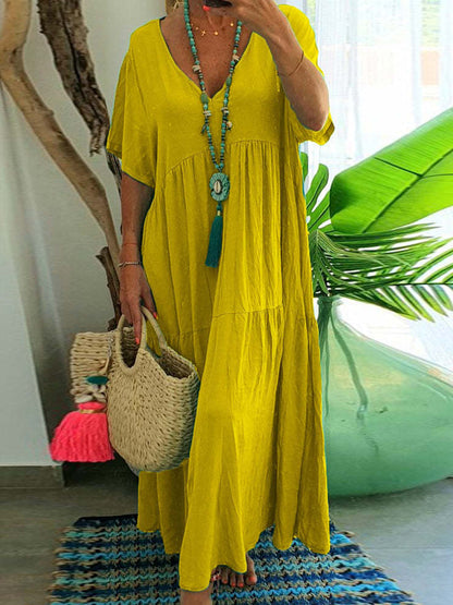 Cosmo - Dames casual maxi jurk