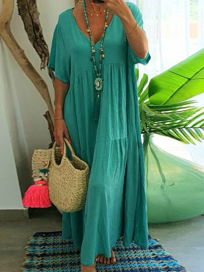 Cosmo - Dames casual maxi jurk