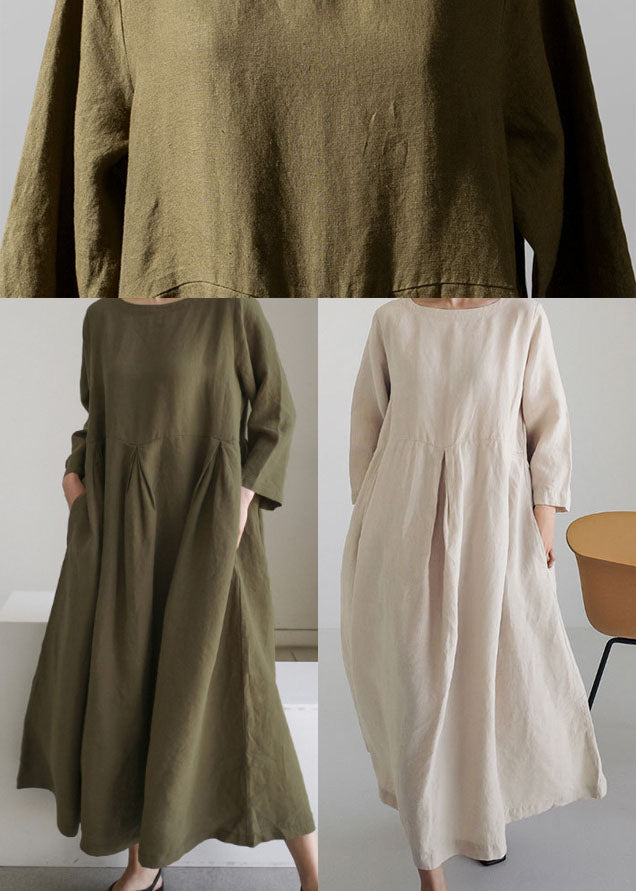 Deniva - Abrikoos en paarse bloem Katoenen jurken Patchwork zakken Lente