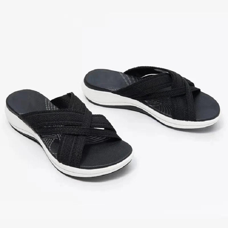 Valentina® | Damesplatformsandalen met elastische band
