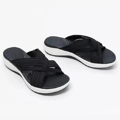 Valentina® | Damesplatformsandalen met elastische band