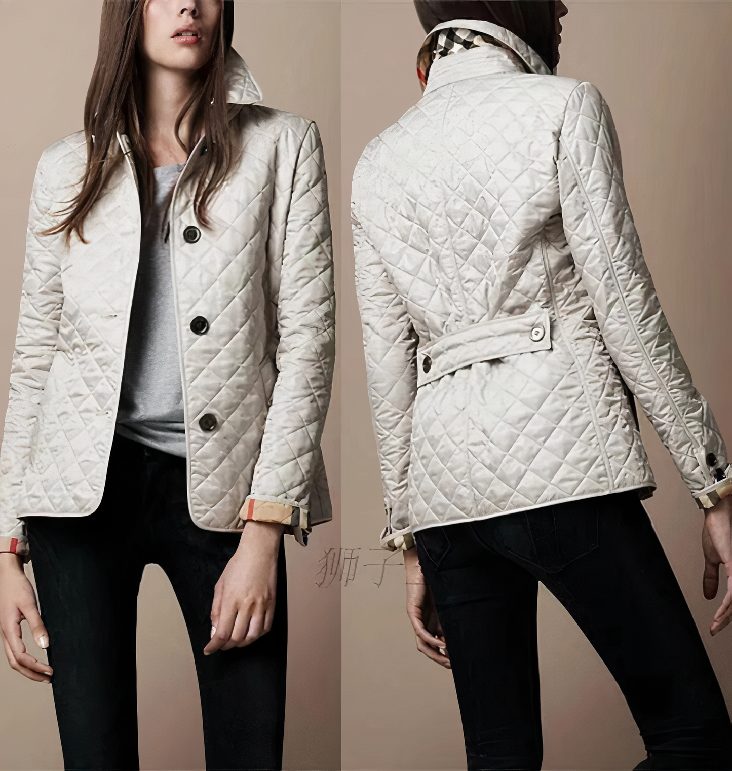 Evelyn | Elegante, chique en comfortabele damesjas van zijde en katoen