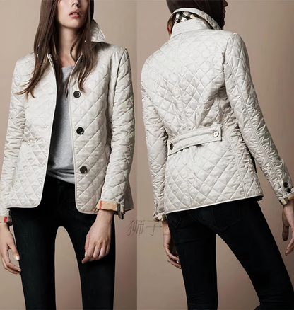 Evelyn | Elegante, chique en comfortabele damesjas van zijde en katoen