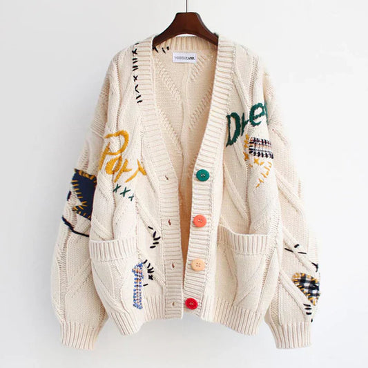 Ella | Chique en comfortabel damesvest met patchworkaccenten