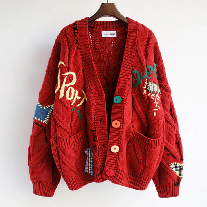 Ella | Chique en comfortabel damesvest met patchworkaccenten
