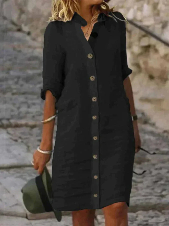 Eva - Casual Katoenen Jurk