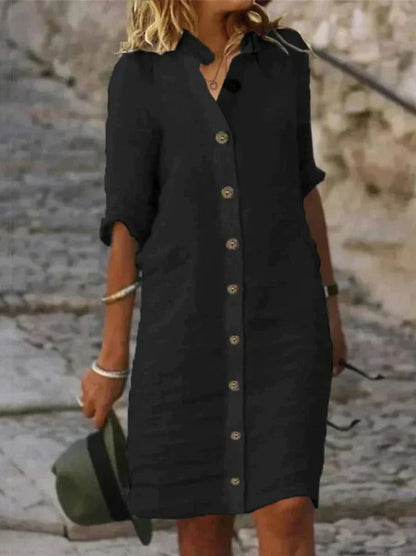 Eva - Casual Katoenen Jurk