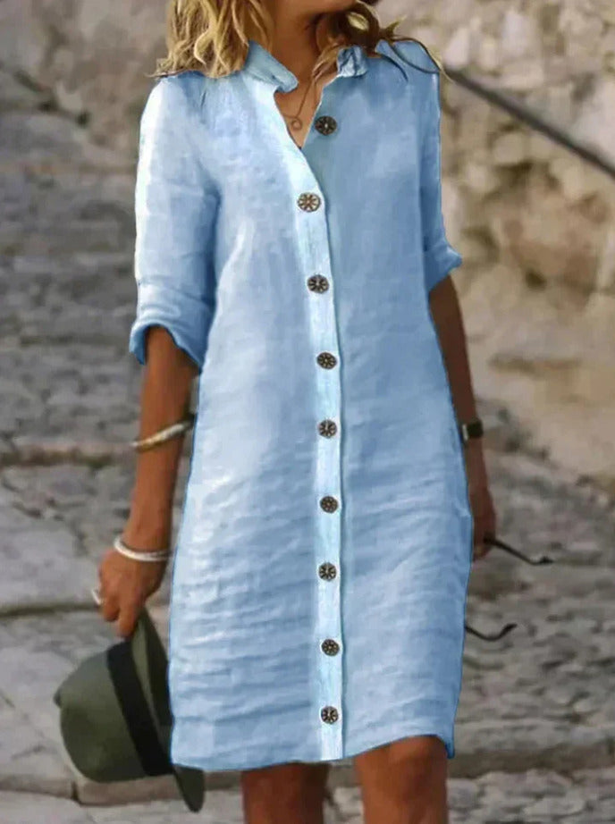 Eva - Casual Katoenen Jurk