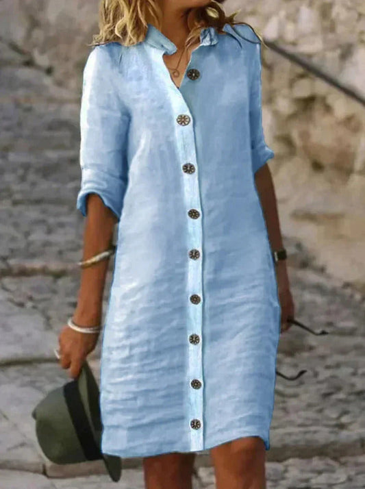 Eva - Casual Katoenen Jurk