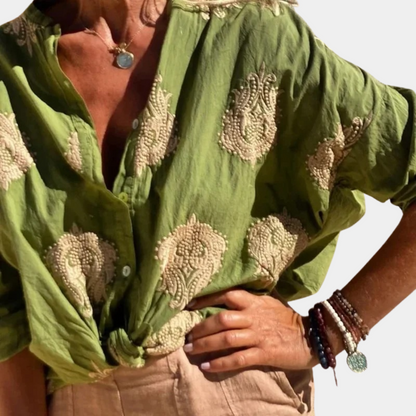 Shannah Blouse | Losse Blouse met Print