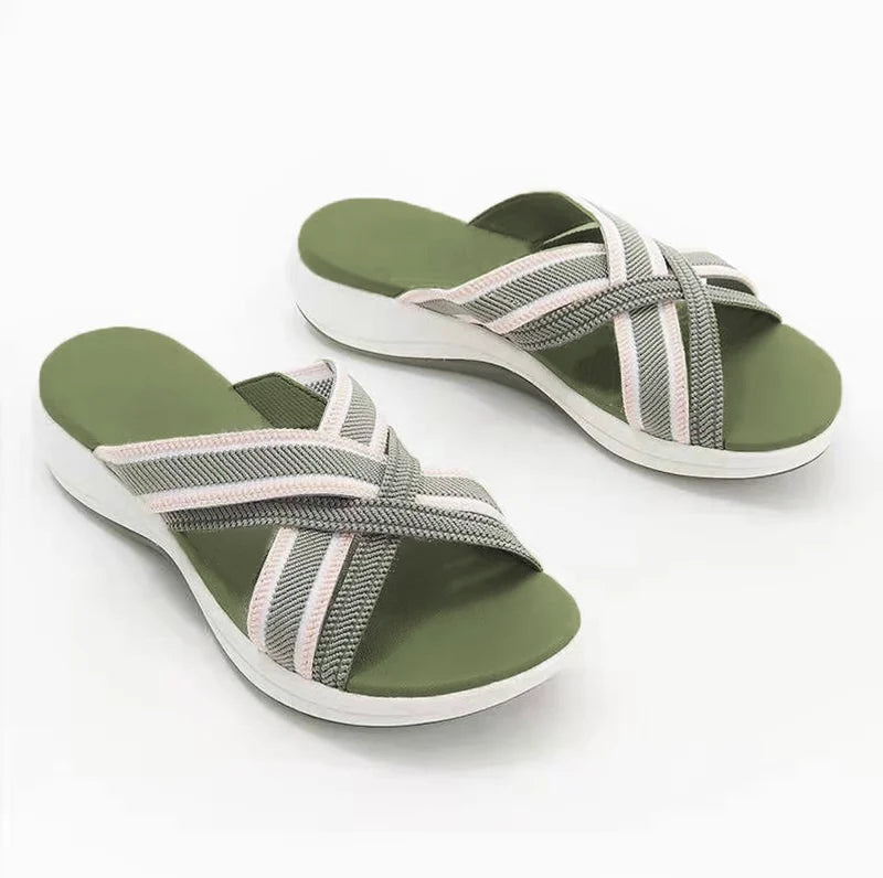 Valentina® | Damesplatformsandalen met elastische band