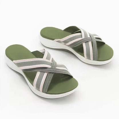 Valentina® | Damesplatformsandalen met elastische band