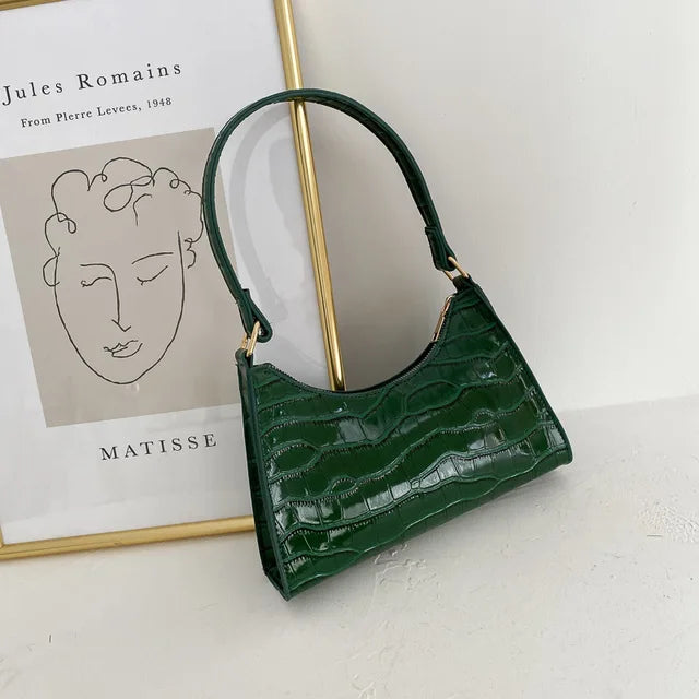 Mallie - Dames schoudertas in retro leer