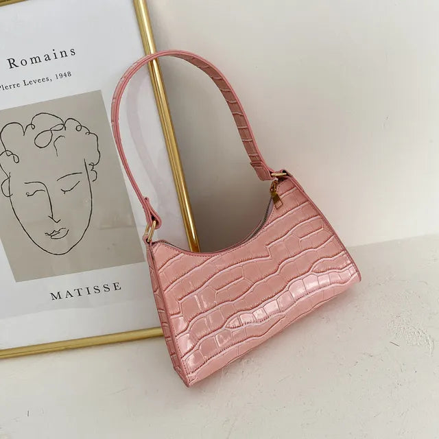 Mallie - Dames schoudertas in retro leer