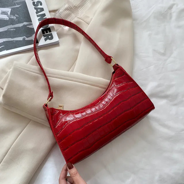 Mallie - Dames schoudertas in retro leer