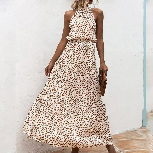 Fenella - Strapless Maxi jurk met bloemenprint