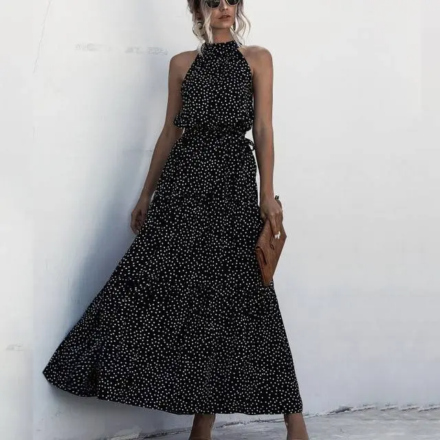Fenella - Strapless Maxi jurk met bloemenprint