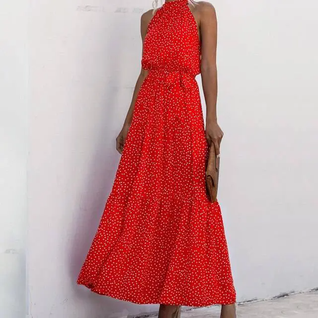 Fenella - Strapless Maxi jurk met bloemenprint