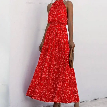 Fenella - Strapless Maxi jurk met bloemenprint