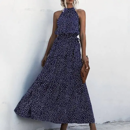 Fenella - Strapless Maxi jurk met bloemenprint