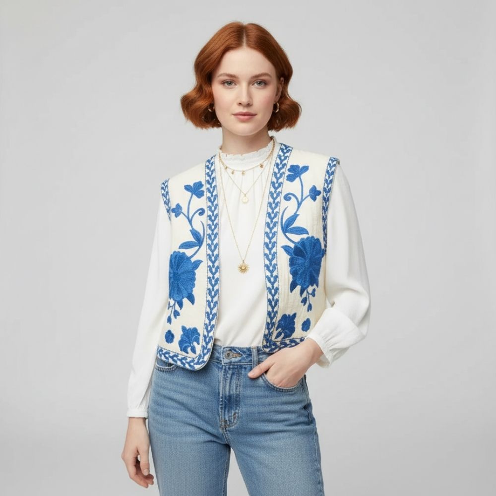 Flora | Chique en comfortabel bloemenvest voor dames