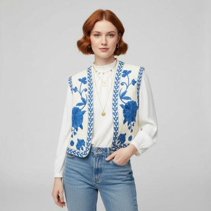 Flora | Chique en comfortabel bloemenvest voor dames