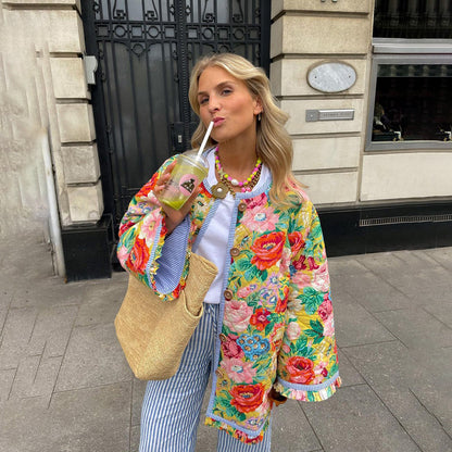 Graciela | Damesjas met bloemenprint, chic en comfortabel