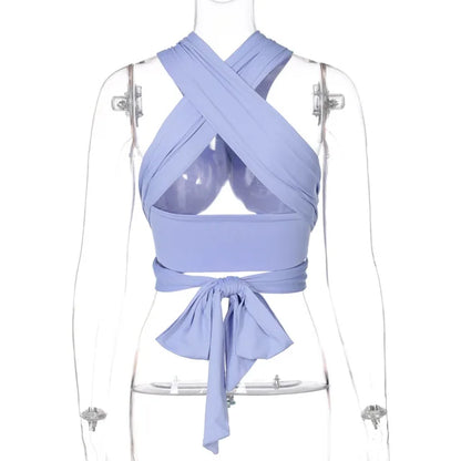 Chique dames top met bandjes