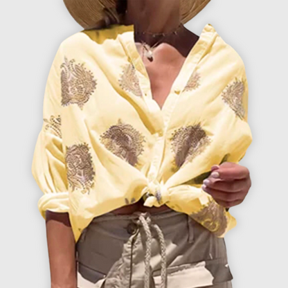 Lichtgewicht elegante damesblouse Handgemaakt