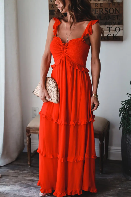 Gabrielle - Dames tuniek met V-hals Maxi Zomerjurk