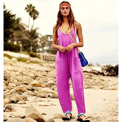 Claire - Ademende zomerjumpsuit met wijde pijpen voor dames
