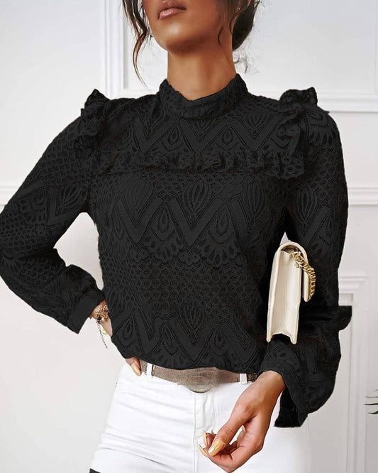 LisaBlouse I Blouse Met Rouches Voor Dames