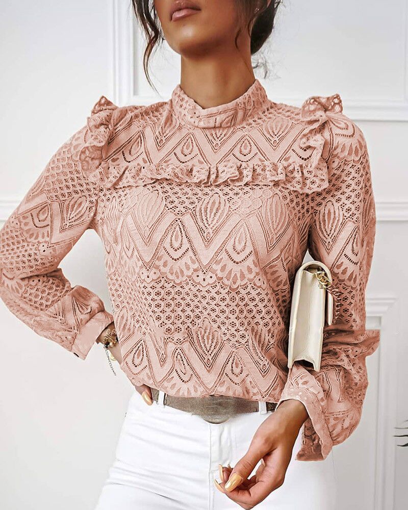 LisaBlouse I Blouse Met Rouches Voor Dames