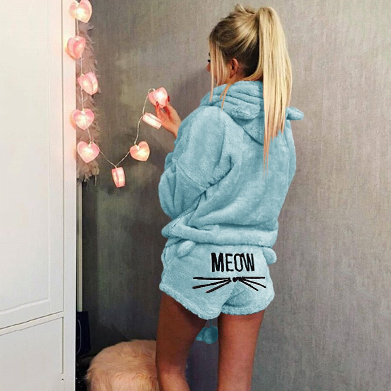 Warme kattenpyjama