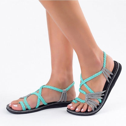 Rome Flops | Gewoven Slippers