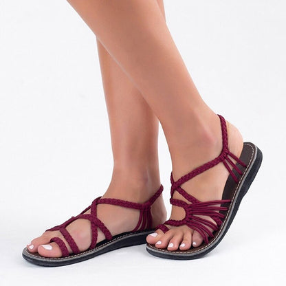 Rome Flops | Gewoven Slippers