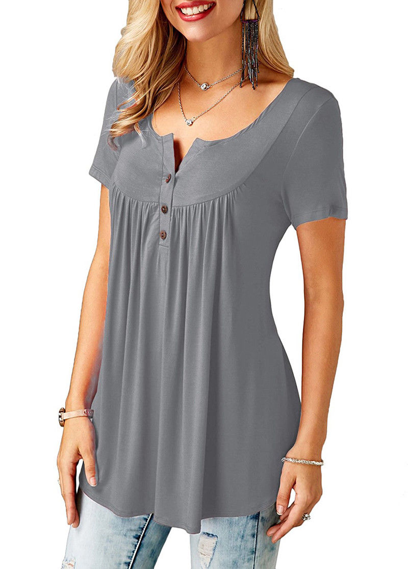 Noemi | Button up T-shirt