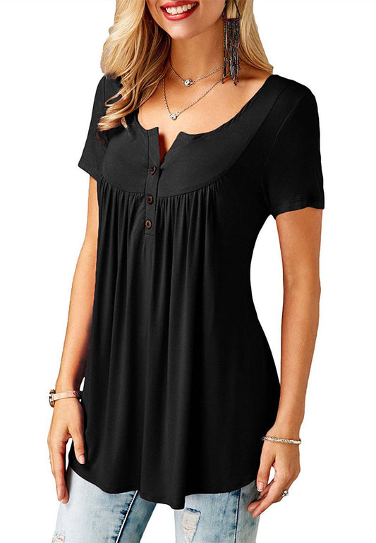 Noemi | Button up T-shirt
