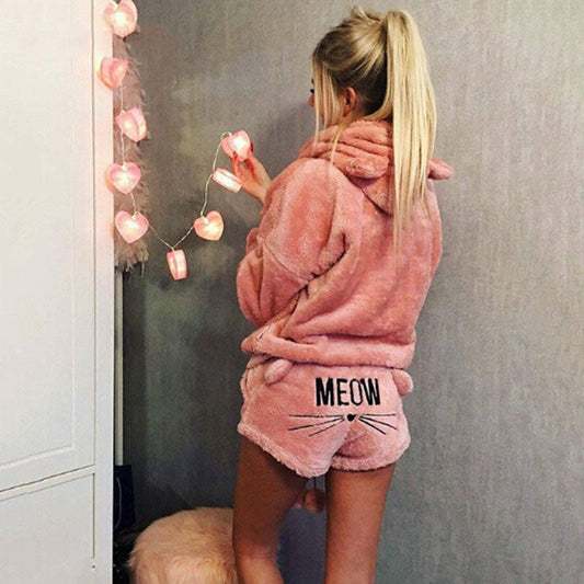 Warme kattenpyjama