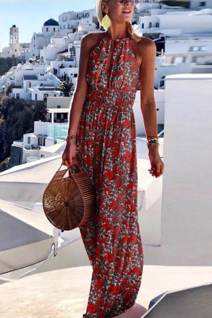 Haven - Maxi-jurk met kleurrijke print