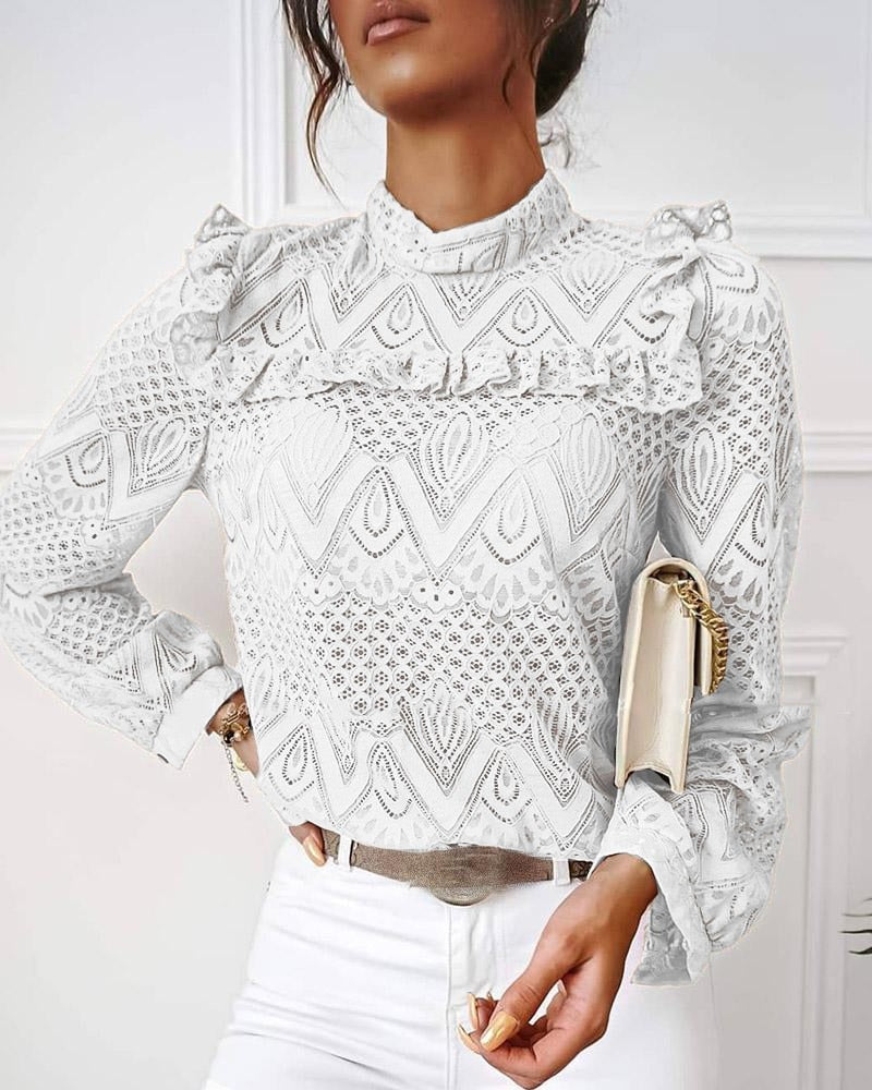LisaBlouse I Blouse Met Rouches Voor Dames
