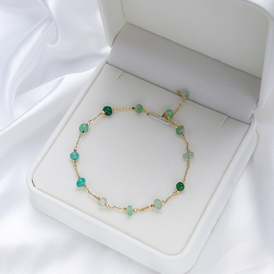 EmeraldBand I Armband Met Groene Steentjes Voor Dames