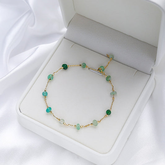 EmeraldBand I Armband Met Groene Steentjes Voor Dames