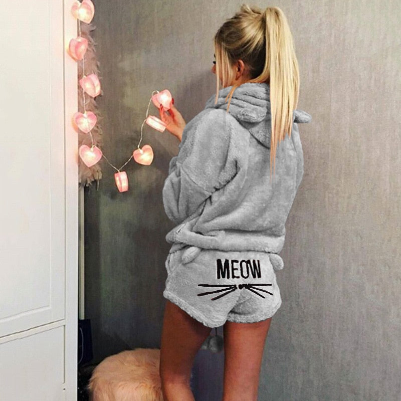 Warme kattenpyjama
