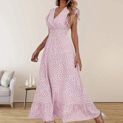 Jytte - Elegante Lange Stippen Jurk
