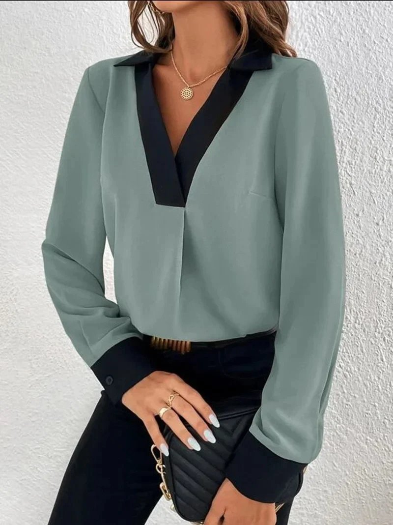Samira Blouse | Dames Business Blouse met lange mouwen