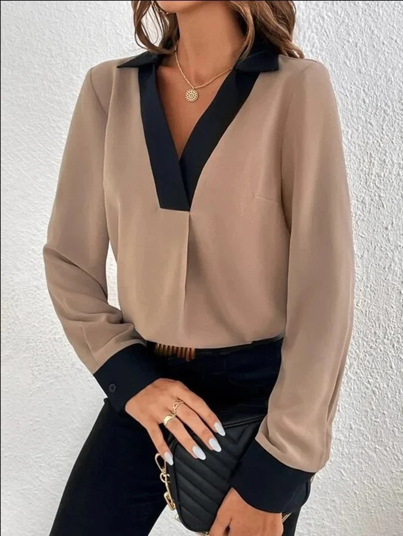 Samira Blouse | Dames Business Blouse met lange mouwen