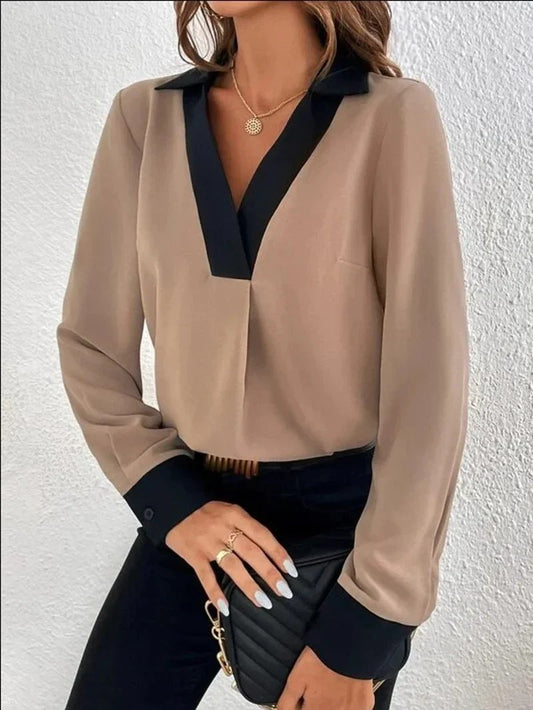 Samira Blouse | Dames Business Blouse met lange mouwen